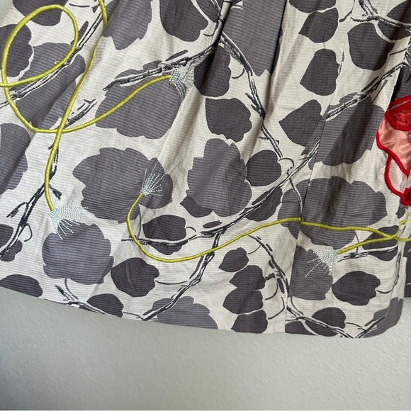 Anthropologie Floreat Skirt Sz 0 Embroidery Floral - Picture 15 of 16